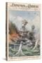 Attack on Pearl Harbour-Achille Beltrame-Stretched Canvas