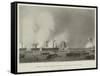 Attack on Roanoke Island - Landing of the Troops, 1862-Alonzo Chappel-Framed Stretched Canvas