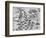 Attack on Santiago on 27th November 1585-Theodore de Bry-Framed Giclee Print