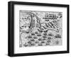 Attack on Santiago on 27th November 1585-Theodore de Bry-Framed Giclee Print