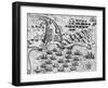 Attack on Santiago on 27th November 1585-Theodore de Bry-Framed Giclee Print