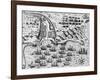 Attack on Santiago on 27th November 1585-Theodore de Bry-Framed Giclee Print