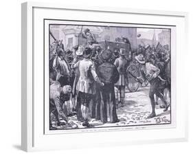 Attack on Sir Charles Wetherell at Bristol Ad 1831-William Barnes Wollen-Framed Giclee Print