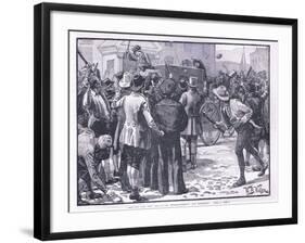 Attack on Sir Charles Wetherell at Bristol Ad 1831-William Barnes Wollen-Framed Giclee Print