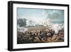 Attack on the British Squares by French Cavalry at the Battle of Waterloo, 1815-Denis Dighton-Framed Giclee Print