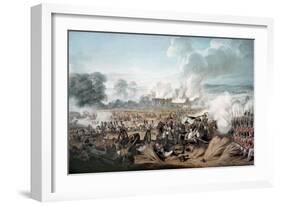 Attack on the British Squares by French Cavalry at the Battle of Waterloo, 1815-Denis Dighton-Framed Giclee Print