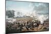 Attack on the British Squares by French Cavalry at the Battle of Waterloo, 1815-Denis Dighton-Mounted Giclee Print