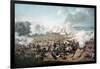 Attack on the British Squares by French Cavalry at the Battle of Waterloo, 1815-Denis Dighton-Framed Giclee Print