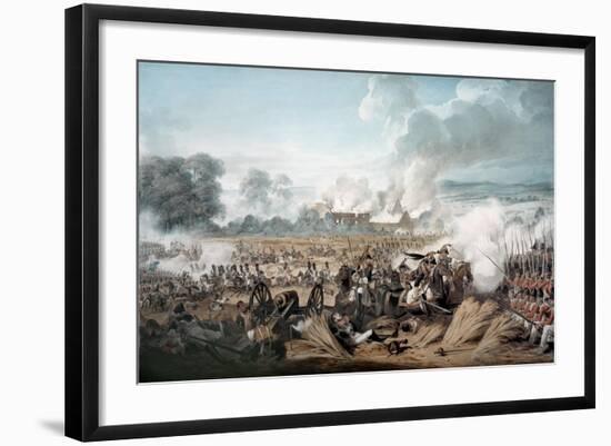 Attack on the British Squares by French Cavalry at the Battle of Waterloo, 1815-Denis Dighton-Framed Giclee Print
