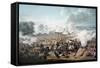 Attack on the British Squares by French Cavalry at the Battle of Waterloo, 1815-Denis Dighton-Framed Stretched Canvas