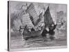 Attack on the Chinese Junks in 1841-null-Stretched Canvas