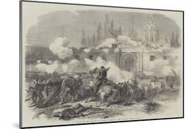 Attack on the Convent of Arkadi, Crete, by the Turkish Soldiers-null-Mounted Giclee Print