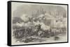 Attack on the Convent of Arkadi, Crete, by the Turkish Soldiers-null-Framed Stretched Canvas