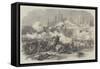 Attack on the Convent of Arkadi, Crete, by the Turkish Soldiers-null-Framed Stretched Canvas