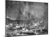 Attack on the French Invasion Flotilla at Boulogne, France, 15-16 August 1801 (1882-188)-Charaire et fils-Mounted Giclee Print