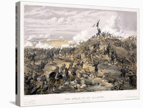 Attack on the Malakoff Redoubt on 7 September 1855, 1855-William Simpson-Stretched Canvas