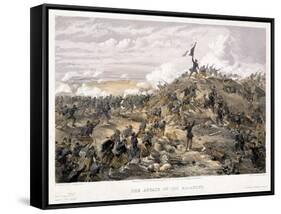 Attack on the Malakoff Redoubt on 7 September 1855, 1855-William Simpson-Framed Stretched Canvas