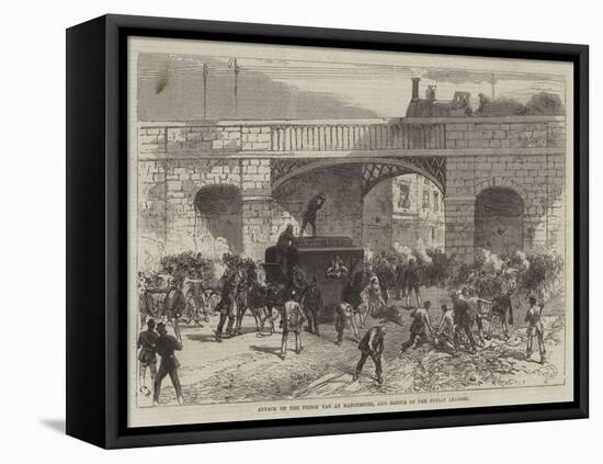 Attack on the Prison Van at Manchester, and Rescue of the Fenian Leaders-Charles Robinson-Framed Stretched Canvas