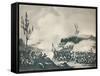 'Attack on the Road to Bayonne, December 13, 1813', c1813 (1909)-Thomas Sutherland-Framed Stretched Canvas