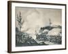 'Attack on the Road to Bayonne, December 13, 1813', c1813 (1909)-Thomas Sutherland-Framed Giclee Print