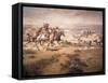 Attack on the Wagon Train, 1904-Charles Marion Russell-Framed Stretched Canvas