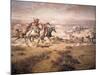 Attack on the Wagon Train, 1904-Charles Marion Russell-Mounted Giclee Print