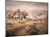 Attack on the Wagon Train, 1904-Charles Marion Russell-Mounted Giclee Print