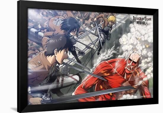 Attack on Titan - Battle-Trends International-Framed Poster