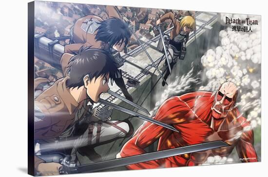 Attack on Titan - Battle-Trends International-Stretched Canvas