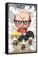 Attack on Titan - Chibi Group-Trends International-Framed Stretched Canvas
