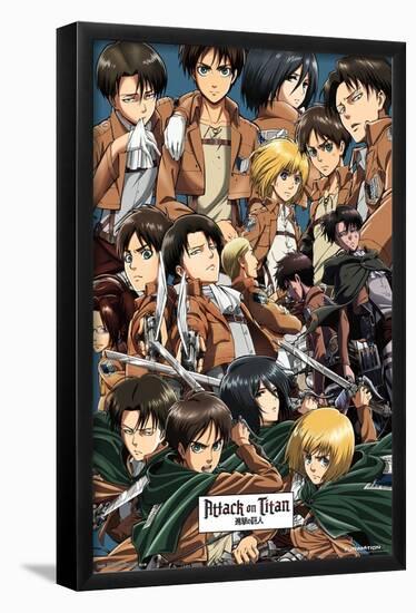 Attack on Titan - Collage-Trends International-Framed Poster