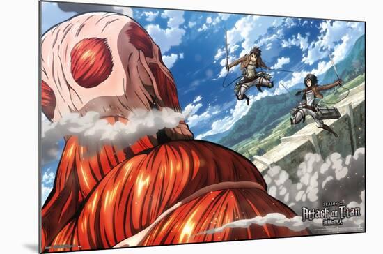 Attack on Titan - Double Team-Trends International-Mounted Poster