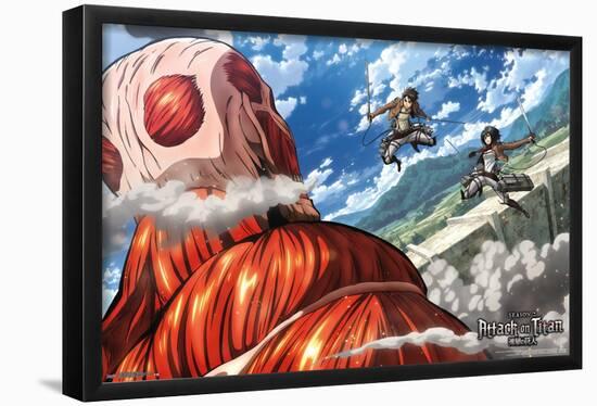 Attack on Titan - Double Team-Trends International-Framed Poster