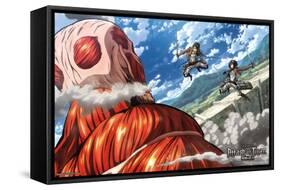 Attack on Titan - Double Team-Trends International-Framed Stretched Canvas