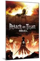 ATTACK ON TITAN - FIRE-null-Mounted Poster