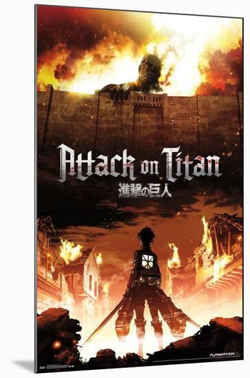 Attack on Titan - Fire-Trends International-Mounted Poster