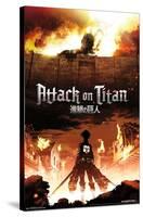 Attack on Titan - Fire-Trends International-Stretched Canvas