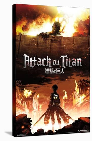 Attack on Titan - Fire-Trends International-Stretched Canvas