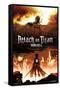 Attack on Titan - Fire-Trends International-Framed Stretched Canvas