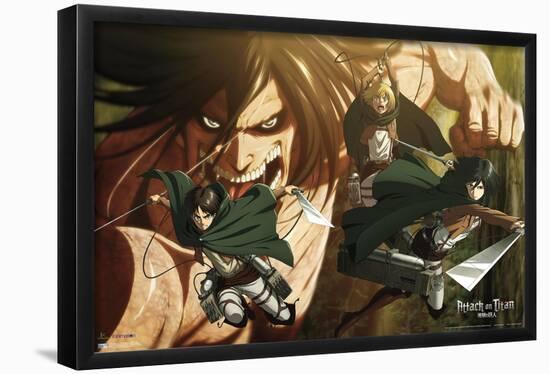 Attack on Titan: Season 2 - Attack Titan-Trends International-Framed Poster