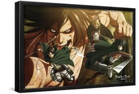 Attack on Titan: Season 2 - Attack Titan-Trends International-Framed Poster