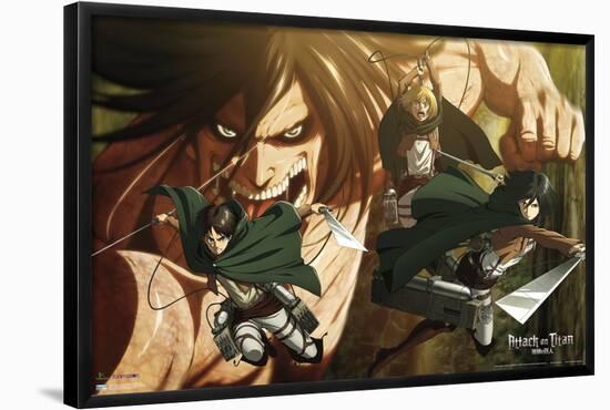 Attack on Titan: Season 2 - Attack Titan-Trends International-Framed Poster