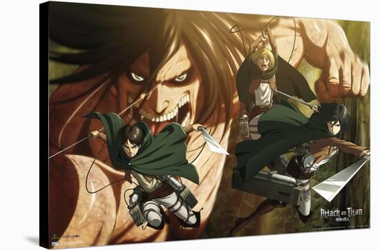 Attack on Titan: Season 2 - Attack Titan-Trends International-Stretched Canvas