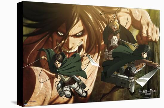 Attack on Titan: Season 2 - Attack Titan-Trends International-Stretched Canvas