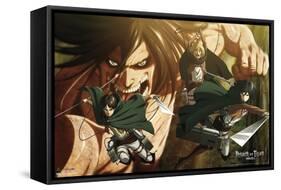 Attack on Titan: Season 2 - Attack Titan-Trends International-Framed Stretched Canvas