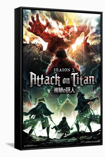 Attack on Titan - Season 2 Teaser One Sheet-Trends International-Framed Stretched Canvas