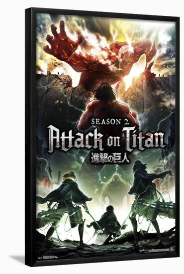 ATTACK ON TITAN - SEASON 2 TEASER-null-Framed Poster