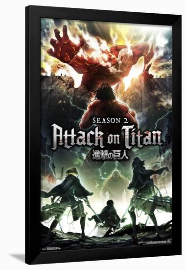 ATTACK ON TITAN - SEASON 2 TEASER-null-Framed Poster