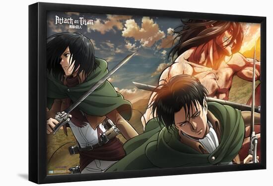 Attack on Titan: Season 2 - Trio-Trends International-Framed Poster