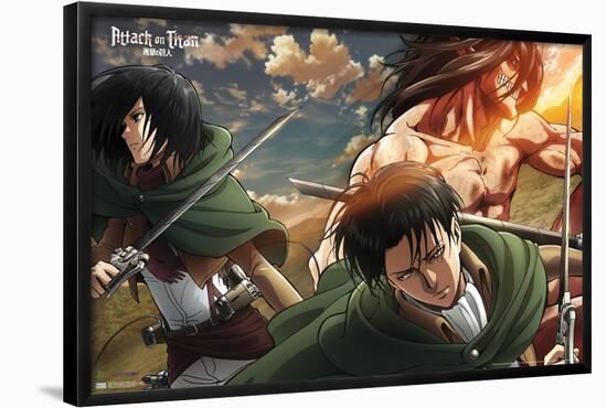 Attack on Titan: Season 2 - Trio-Trends International-Framed Poster